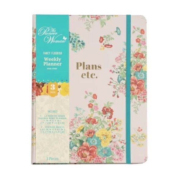 🦋 New Pioneer Woman Fancy Flourish Daily Planner, Plans Etc. - Picture 3 of 7